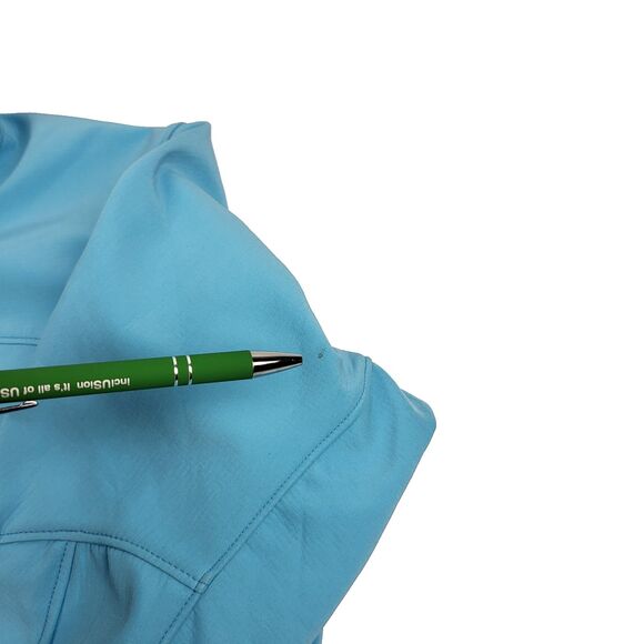 PATAGONIA Jacket Size S Turquoise Blue Adze Softshell Polartec Windbloc - Picture 8 of 16